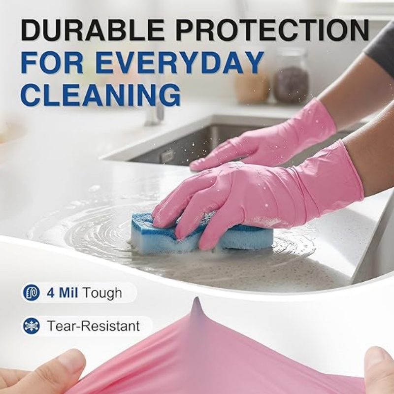 Pink Nitrile Disposable Gloves - đánh giá và giá Latex Disposable Glove