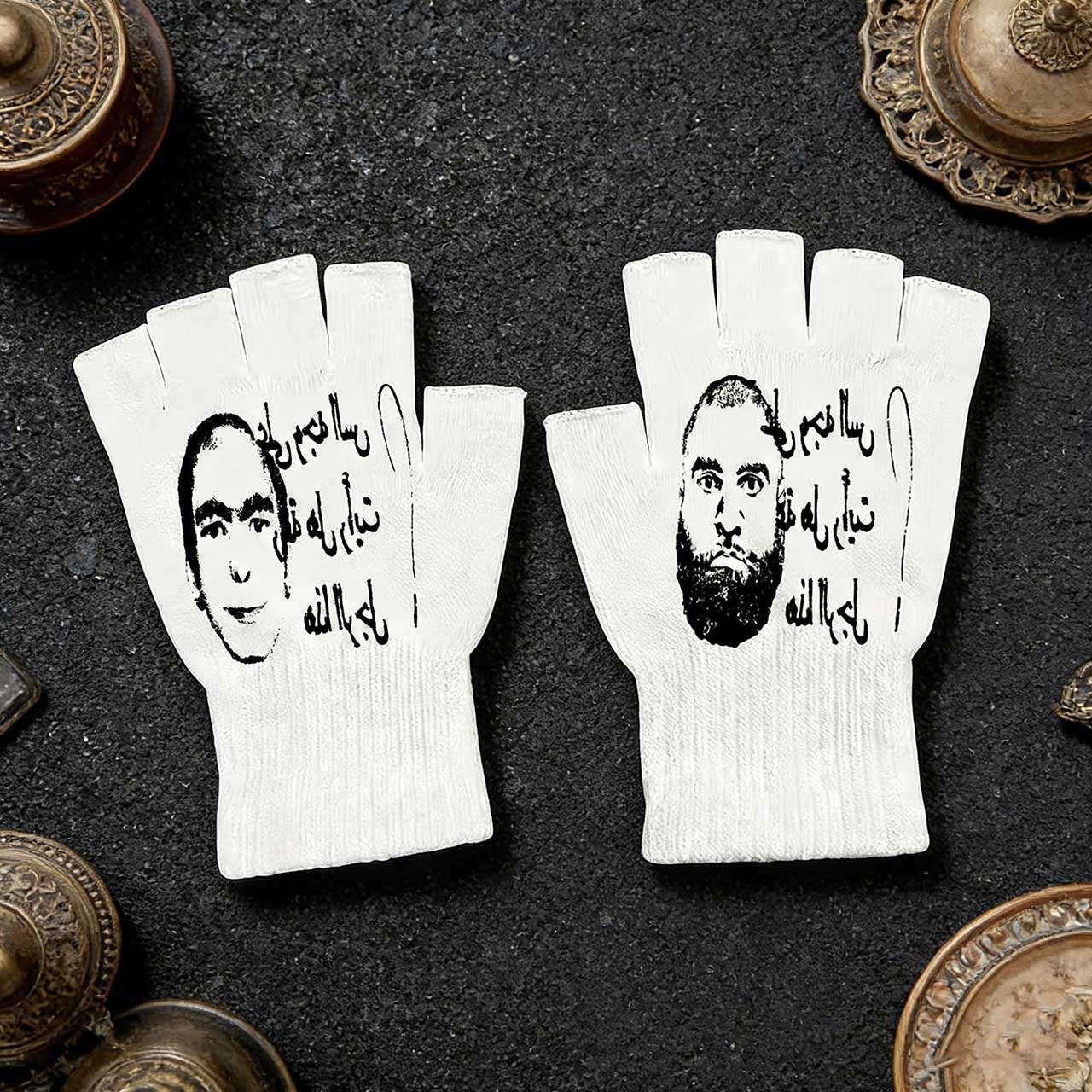 Y2K Retro Printed Fingerless G - đánh giá và giá Fingerless Glove Knit