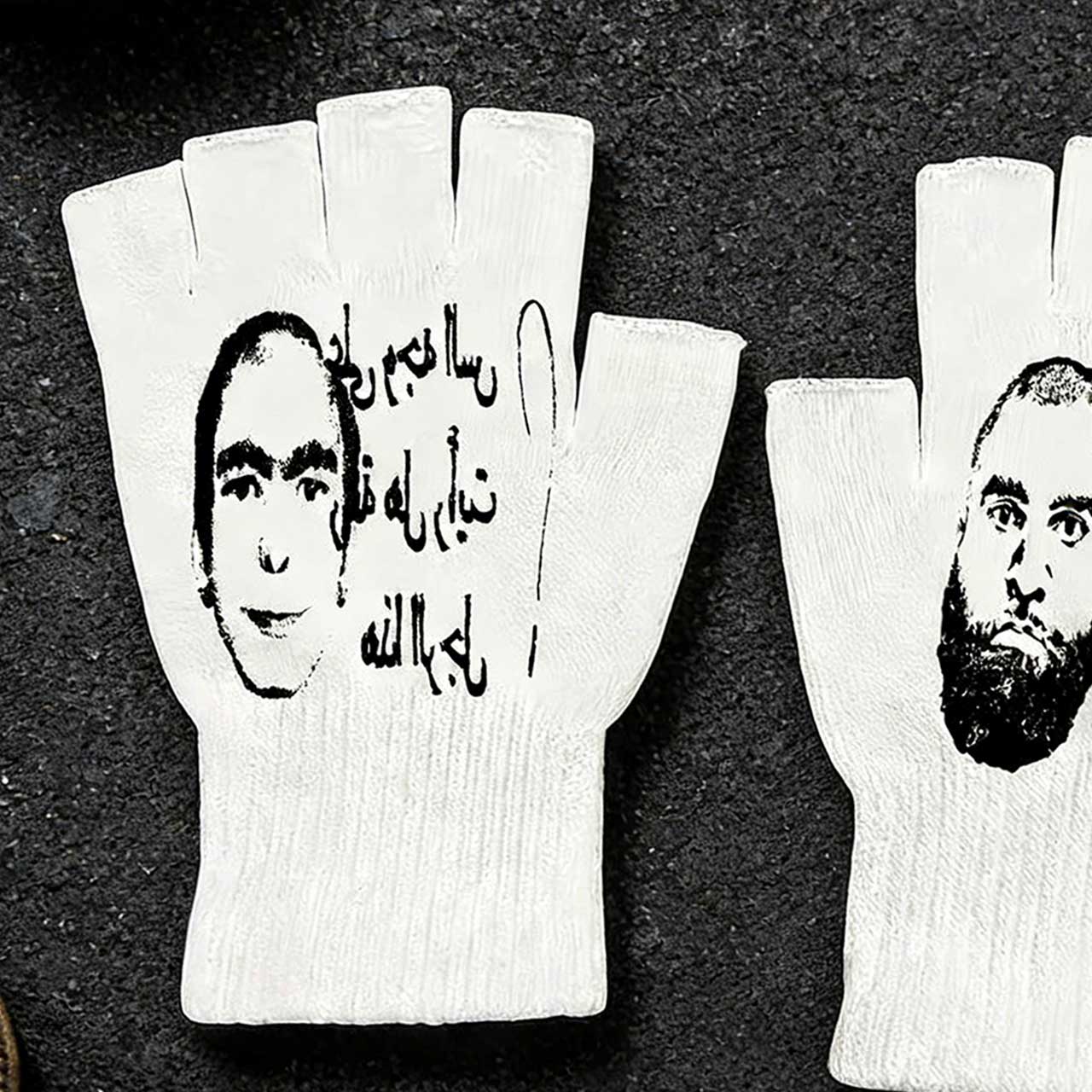 Y2K Retro Printed Fingerless G - đánh giá và giá Fingerless Glove Knit